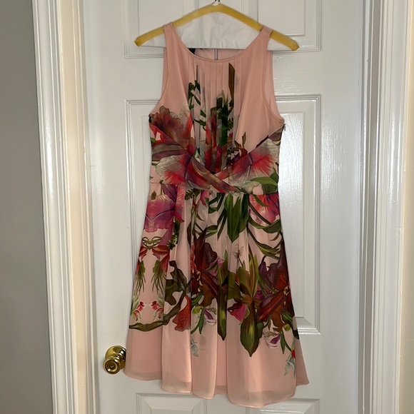 Ted Baker Dresses & Skirts - Ted Baker pink floral a line dress